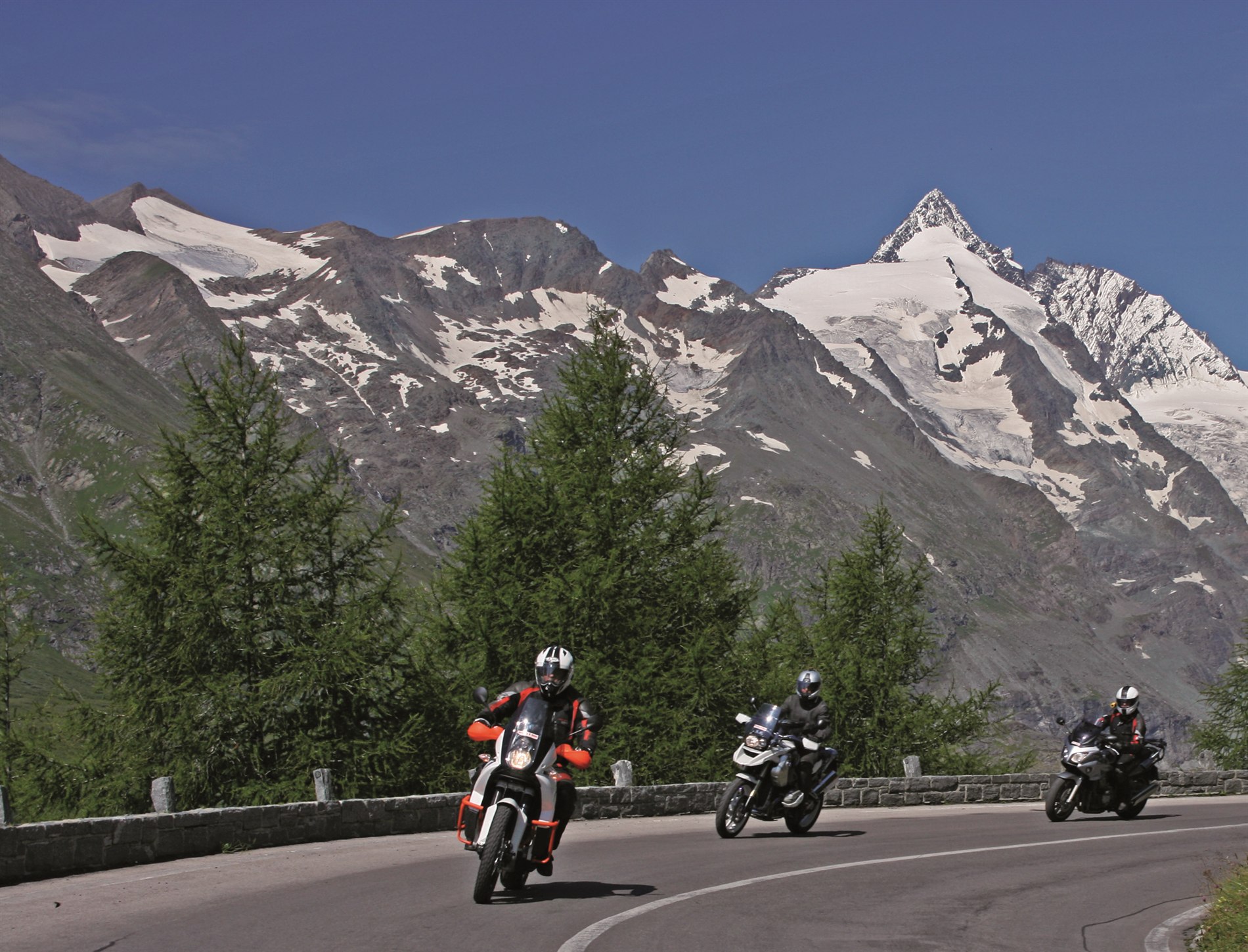 Motorrad fahren am Großglockner